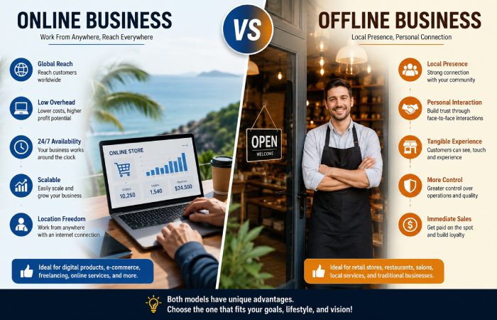 Online Business vs Offline Business