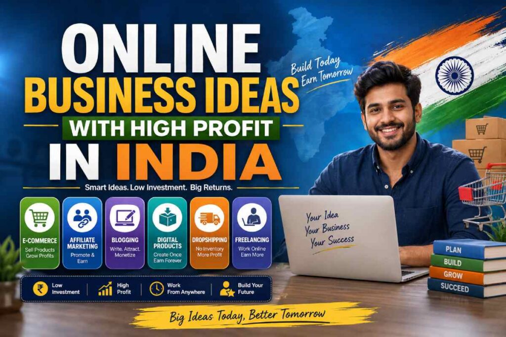 Online Business Ideas with High Profit in India