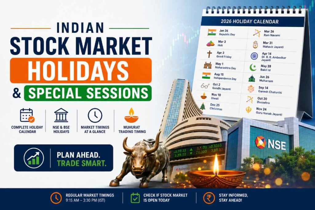 Indian Stock Market Holidays & Special Sessions
