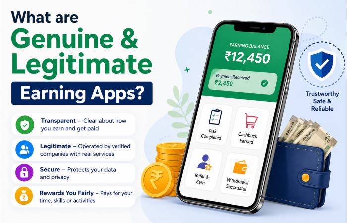 What are Genuine & Legitimate Earning Apps_