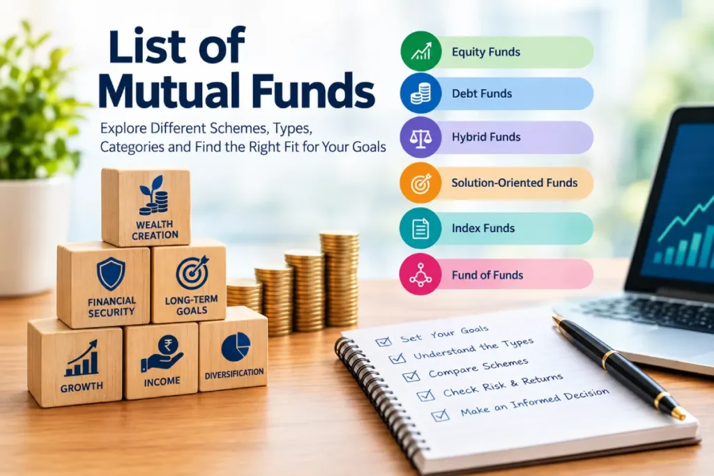 List of Mutual Funds