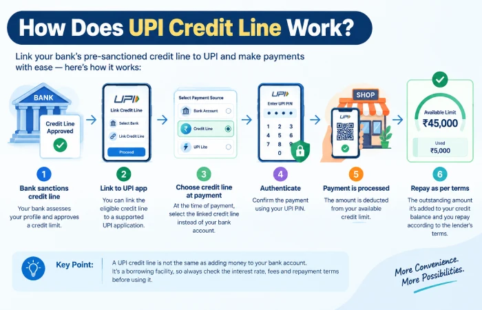 how does upi credit line work