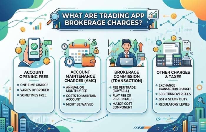 trading app brokerage charges