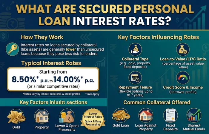 what is secured personal loan interest rates